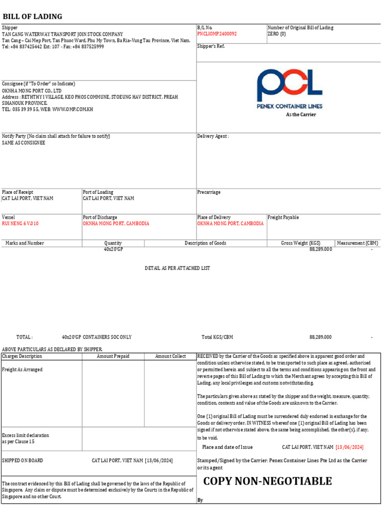 Pdf24 merged download free pdf bill of lading cargo