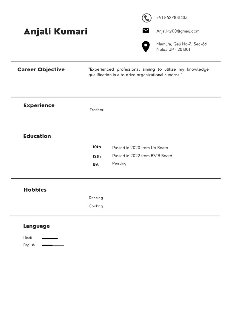 Abu Abu Minimalist Resume PDF - 1722881587