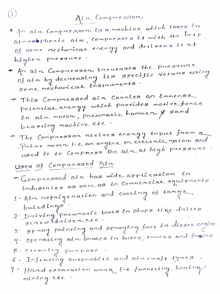 Chapter-2 (Air Compressor) | PDF | Applied And Interdisciplinary ...
