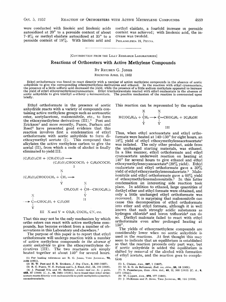 Orthoester Reacts Methylene Download Free PDF Ethanol Distillation