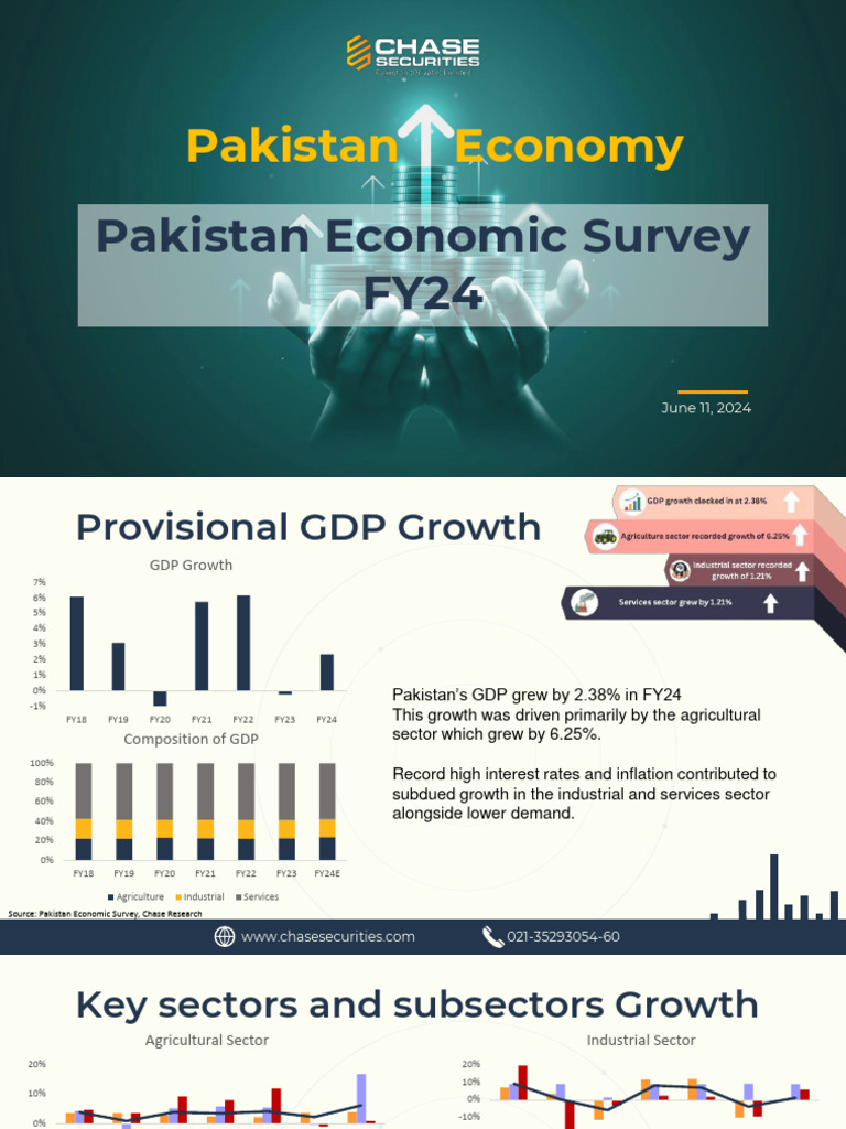 Pakistan FY24 Economic Overview | PDF | Government Budget Balance ...