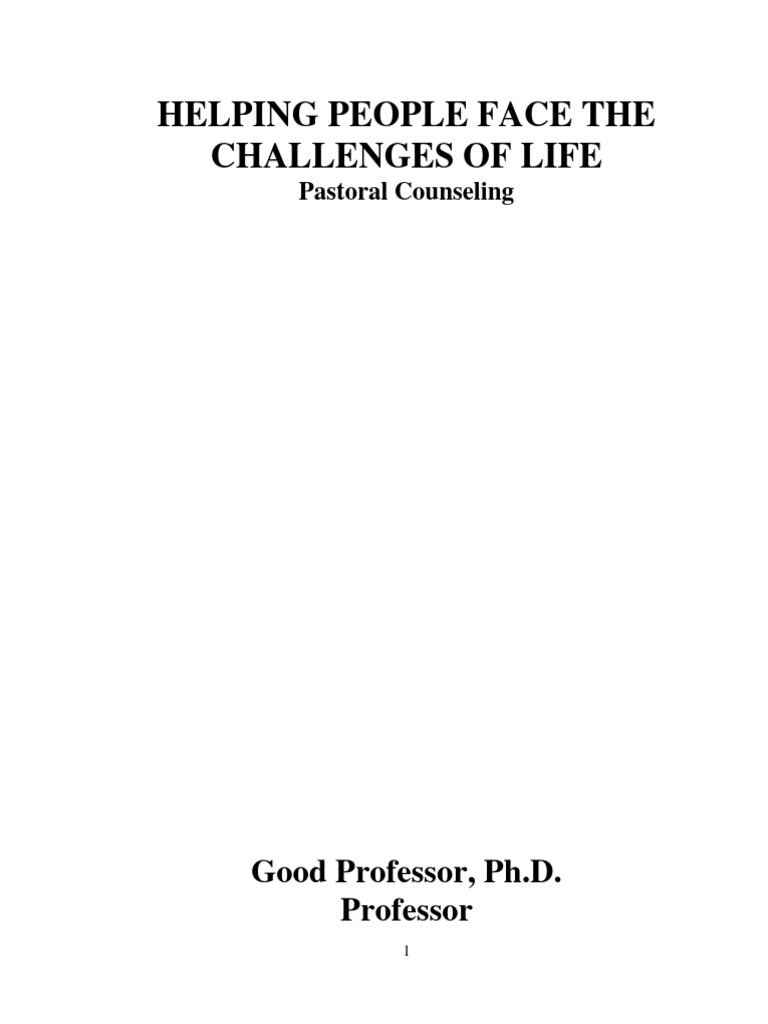 Pastoral counseling manual pdf psychotherapy counseling psychology