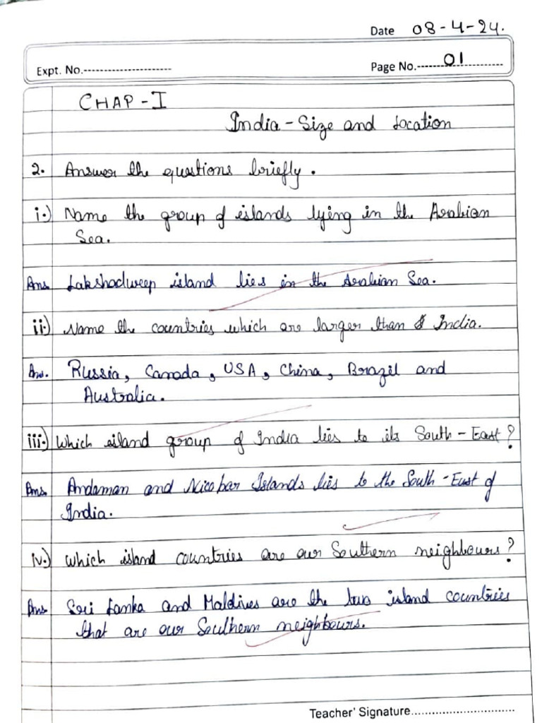 India Size And Location Pdf Download