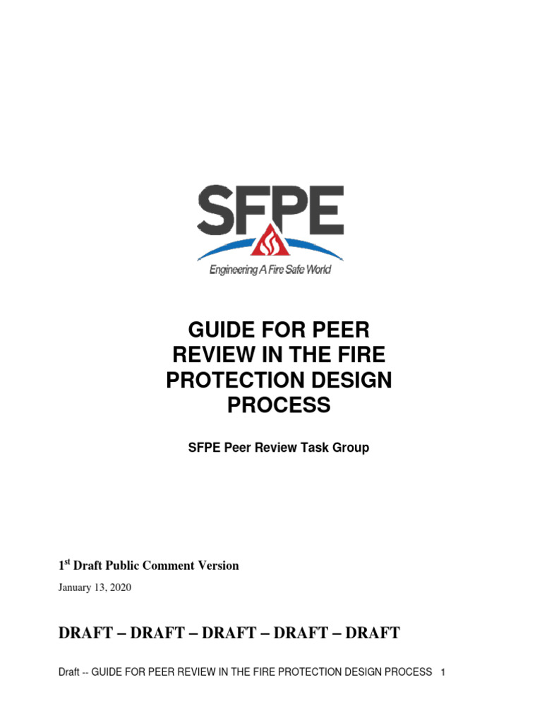 Peer Review Guide for Fire Protection | PDF | Peer Review | Engineer