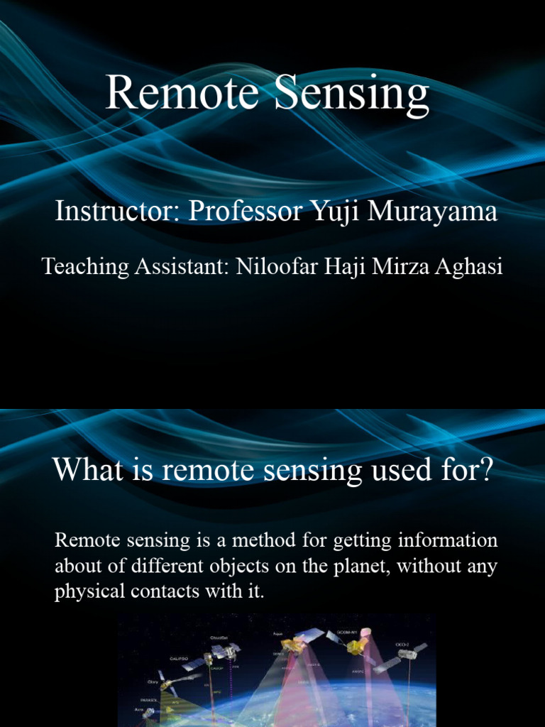 2014 - Remote Sensing 2 | PDF | Remote Sensing | Satellite Imagery