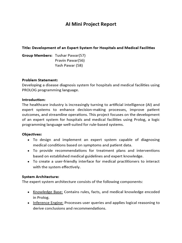 ai-mini-project-report-download-free-pdf-medical-diagnosis-medicine