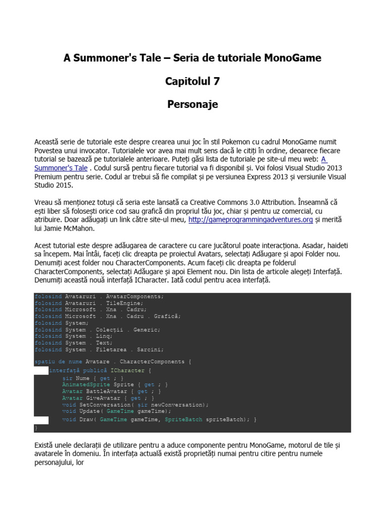 Tutorial Monogame | PDF