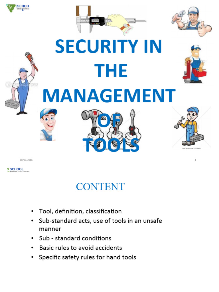 School Manual Tool Safety Guidelines | PDF | Tools | Nut (Hardware)
