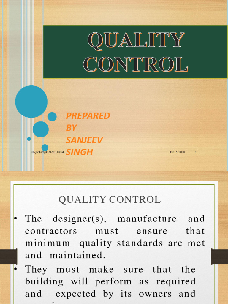 Quality Control in Construction | PDF | Iso 9000 | Quality Assurance