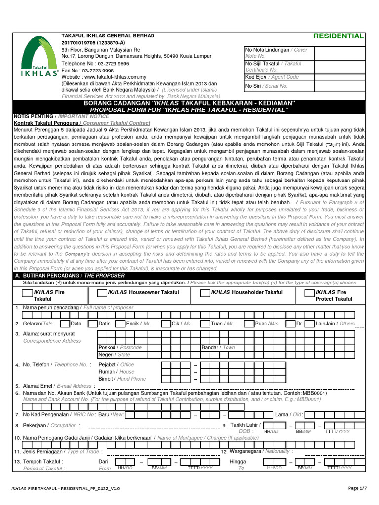 Fire residential proposal form 0422 v4 0 305fee0f40 pdf