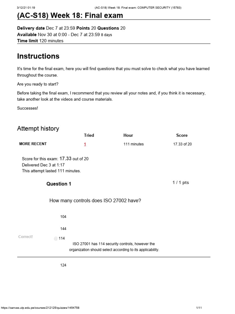 Final Exam: Computer Security Overview | PDF | Security | Computer Security