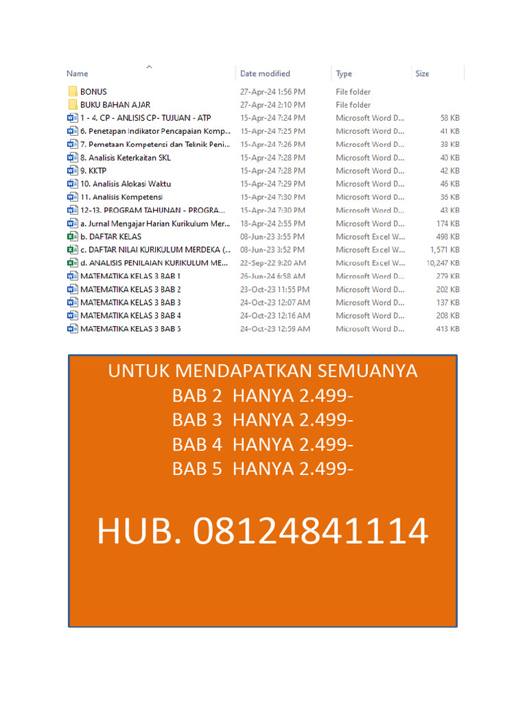 Materi Matematika Kelas 3 Bab 1 | PDF