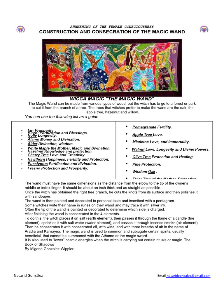 Crafting Wands in Wicca Magic | PDF | Goddess | Trees