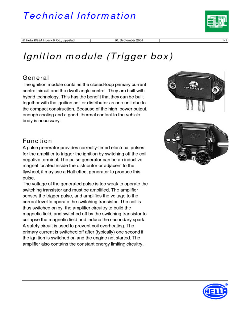 TI EN ELECTRONICS Ignition Module | PDF | Amplifier | Inductor