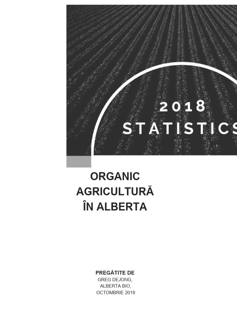 Agricultura Ecologică În Alberta: Statistici 2018 | PDF