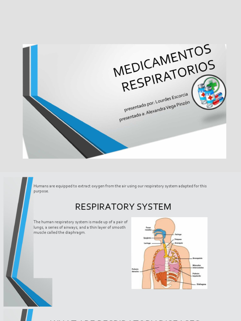 Respiratory Medications PDF Respiratory Tract Respiratory Diseases