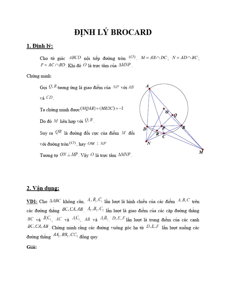 ĐỊNH LÝ BROCARD | PDF