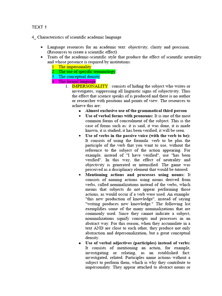 Summary How To Write Academic Texts | PDF | Verb | Theory