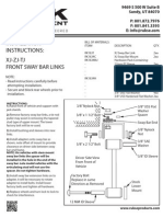 Rukse Jeep End Link Front and Rear Installation Instructions