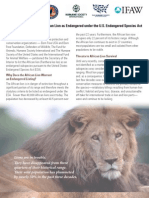 Lion Esa Factsheet