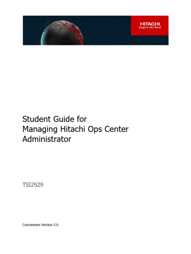Hitachi Ops Center Admin Guide | PDF | Command Line Interface ...