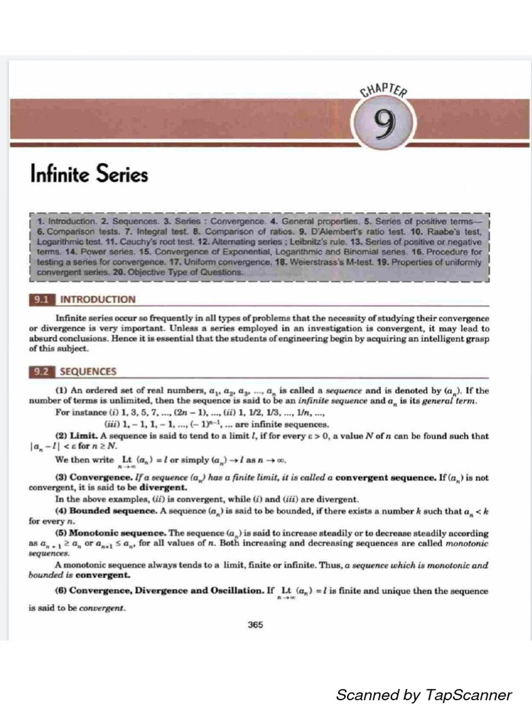 Sequence and series pdf