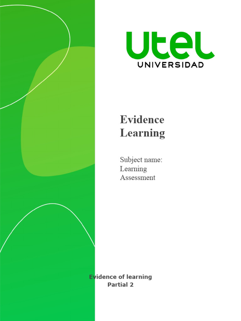 Learning assessment partial 2 pdf evaluation educational assessment