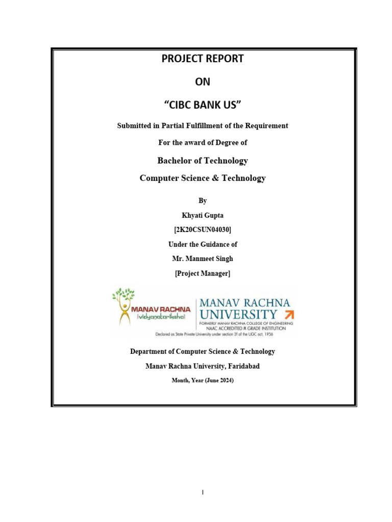 Project Report Final - KhyatiGupta (04030) | PDF | Software Testing ...