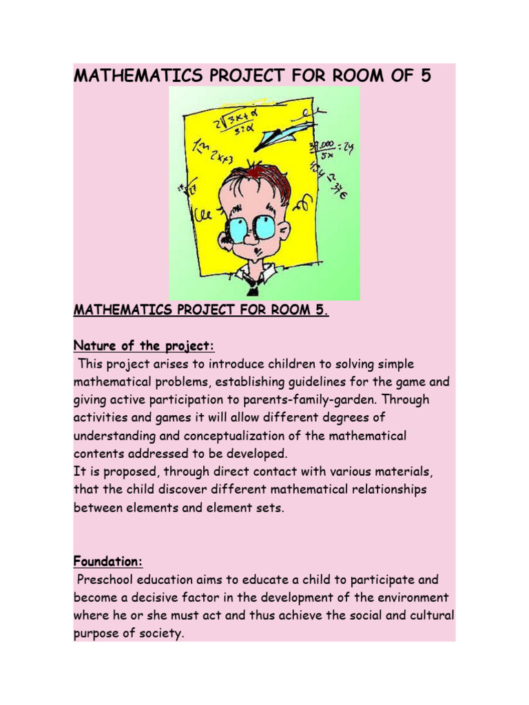 Math Project For Room of 5 | PDF | Mathematics | Shape