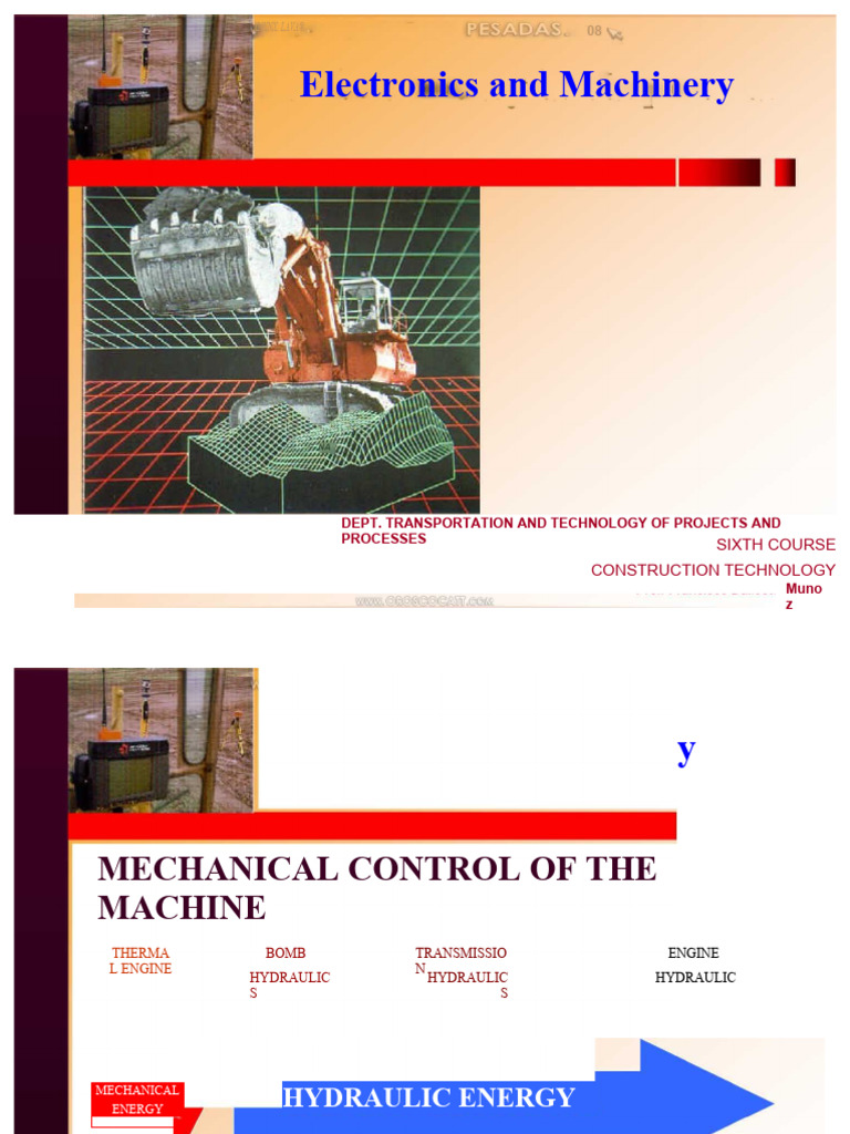Electronic Heavy Machinery Course PDF | PDF | Throttle | Engines