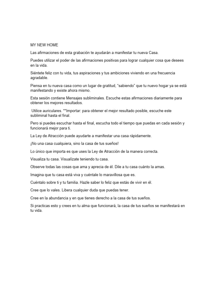 My New Home Pdf Amor Felicidad