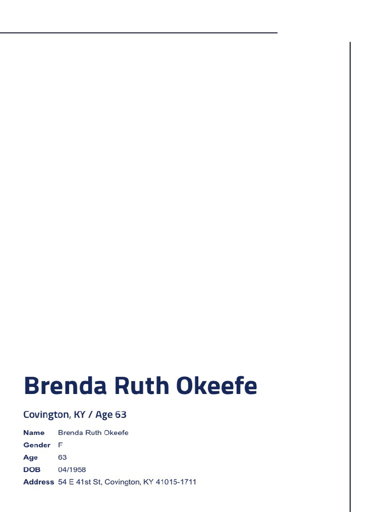 Background report brenda ruth okeefe pdf