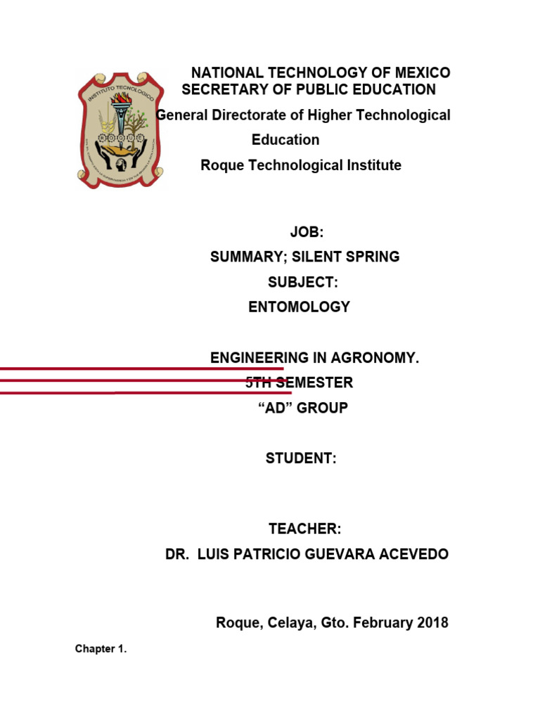 Silent Spring Summary Pdf Cancer Insecticide