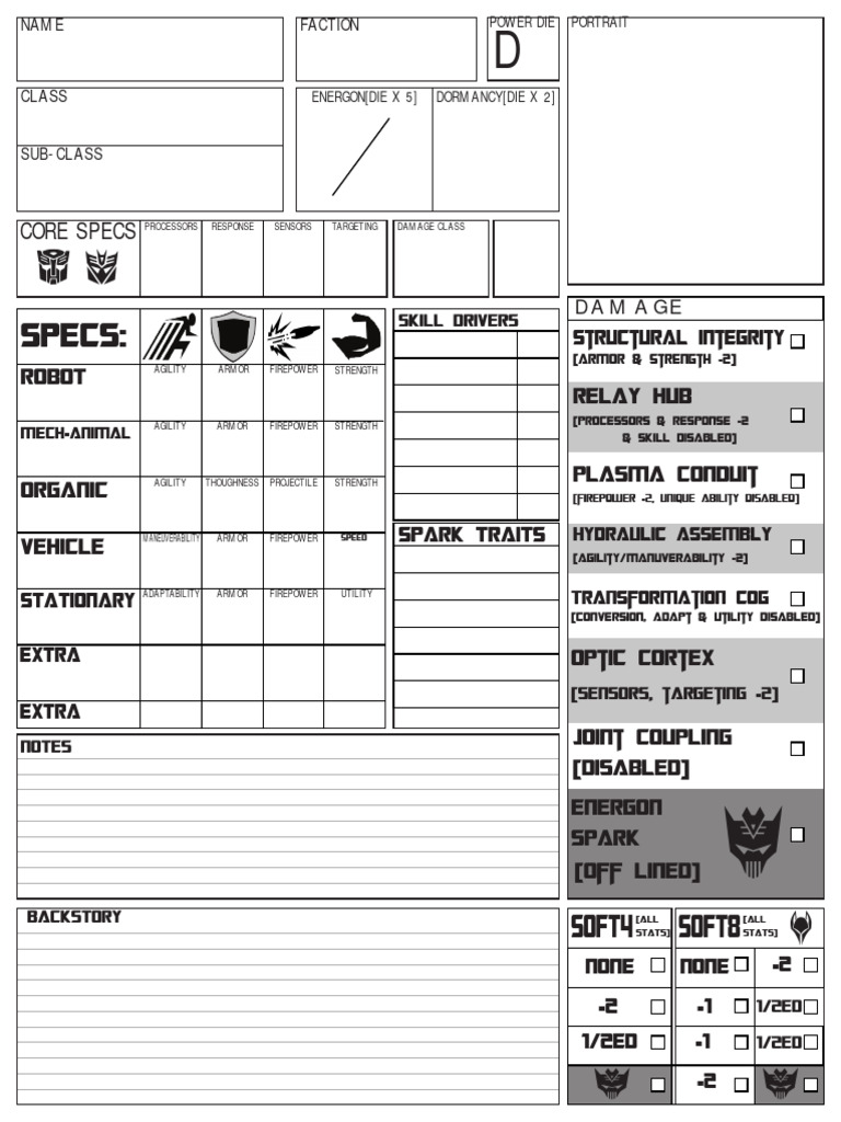 Transformers Sheet | PDF