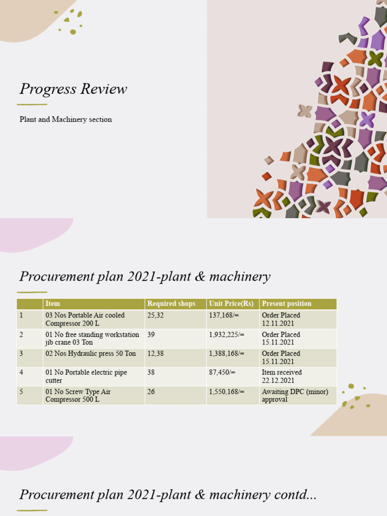 Plant and Machinery | PDF | Machines | Engineering