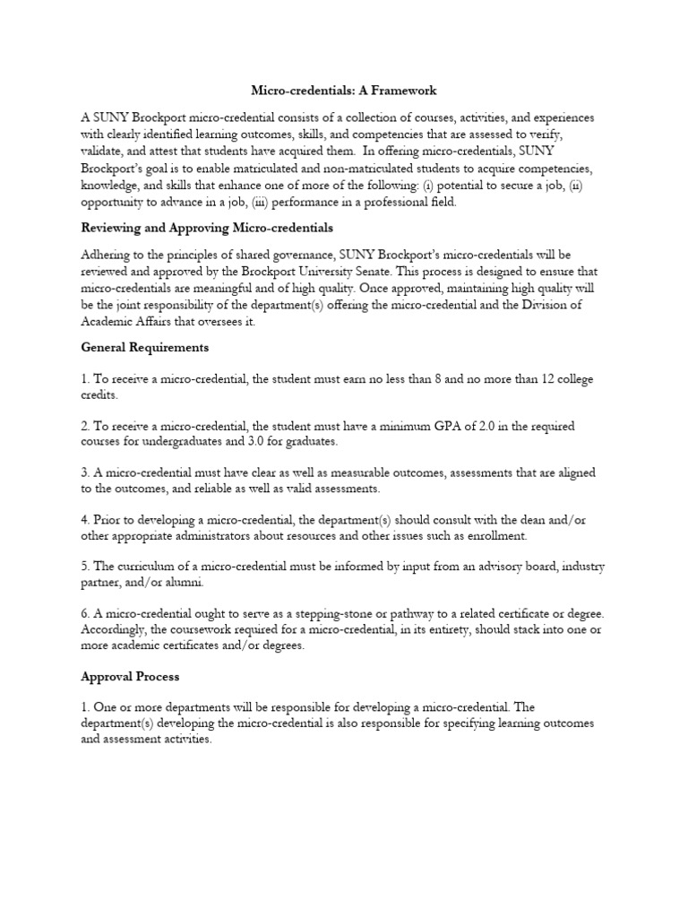 Micro credentials framework 1 pdf