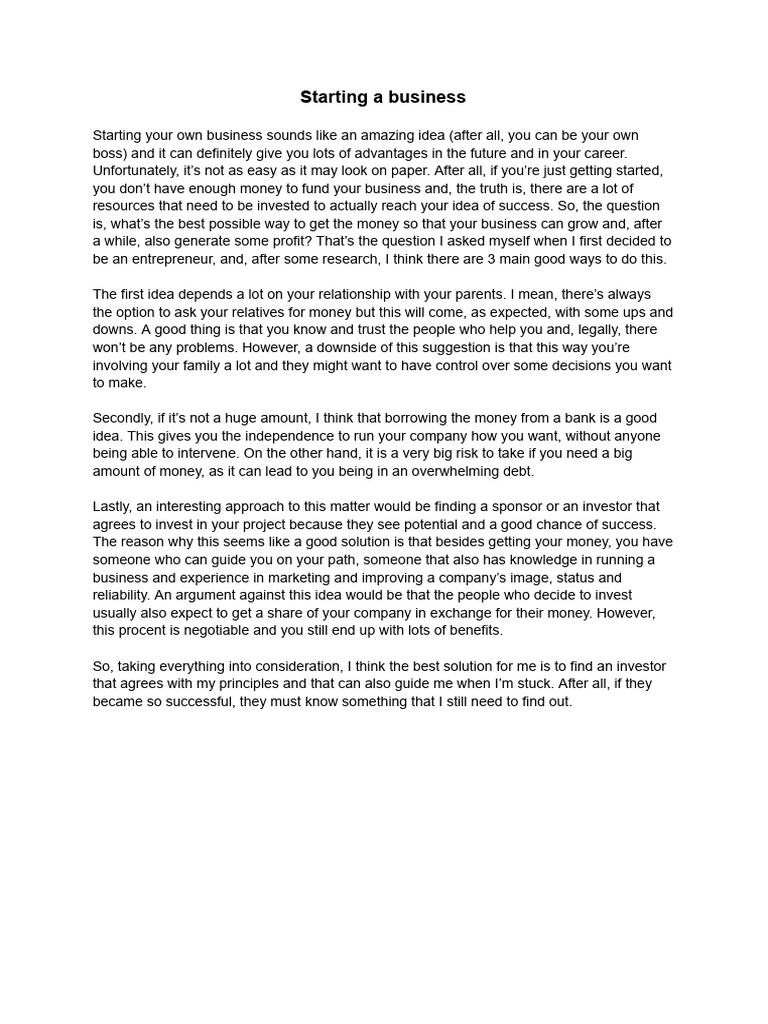 Money Saving Expert Starting A Business