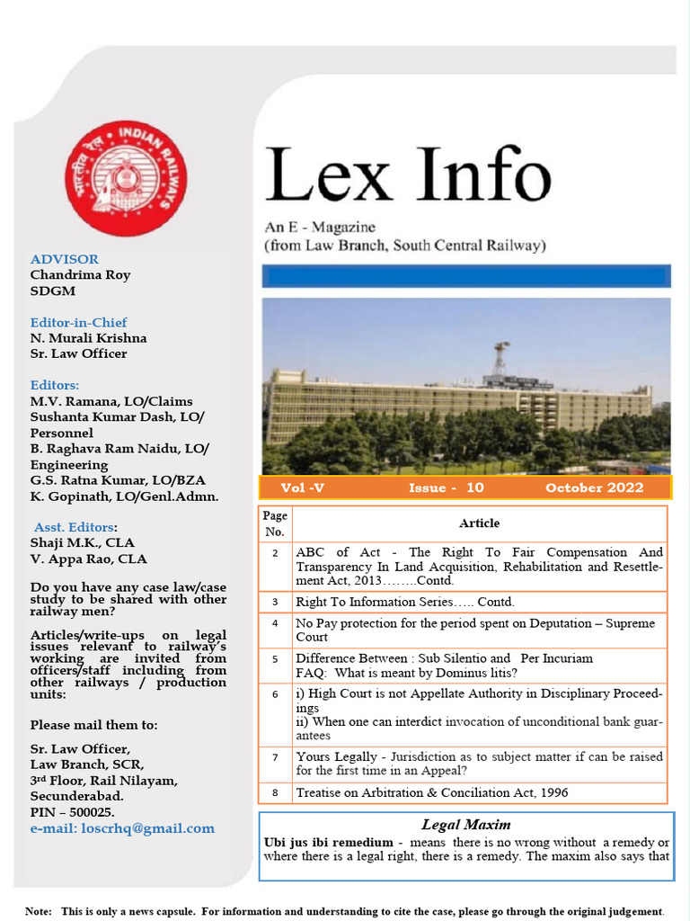 Land Acquisition Act Overview 2013 | PDF | Lawsuit | Precedent