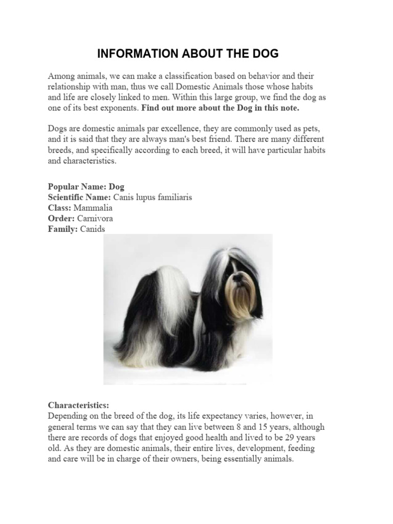 Comprehensive Dog Breed Guide | PDF | Dogs | Canis
