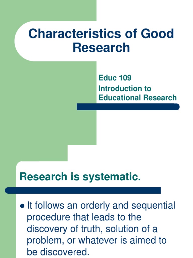 characteristics of good research topic