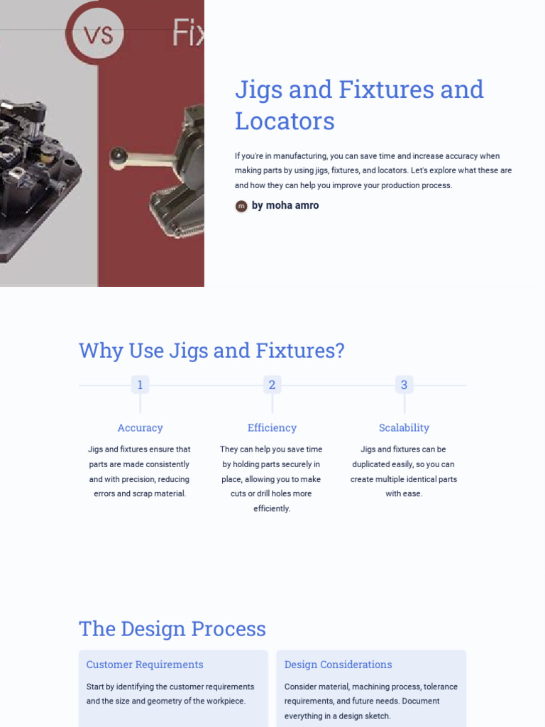Jigs And Fixtures And Locators Pdf Metalworking Industrial Processes