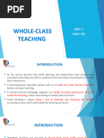 Unit 3 Whole-Class Teaching - Gsm11es
