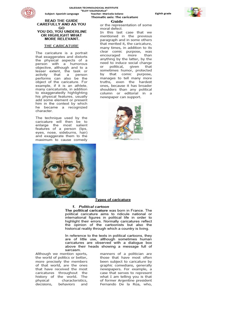 Caricature Drawing Guide