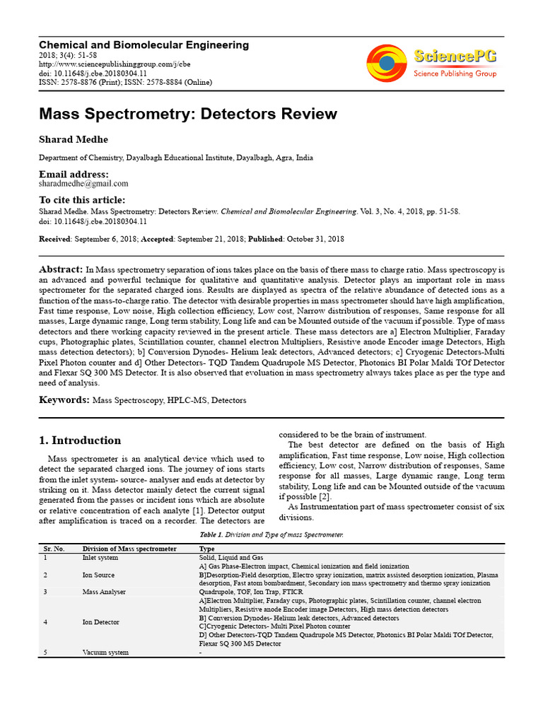 10 11648 J Cbe 20180304 11 | PDF | Mass Spectrometry | Time Of Flight ...