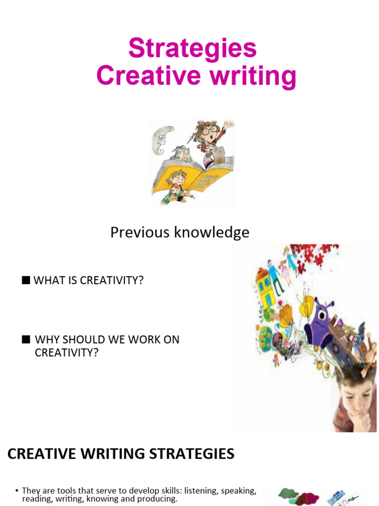 Creative writing strategies pdf knowledge hypothesis