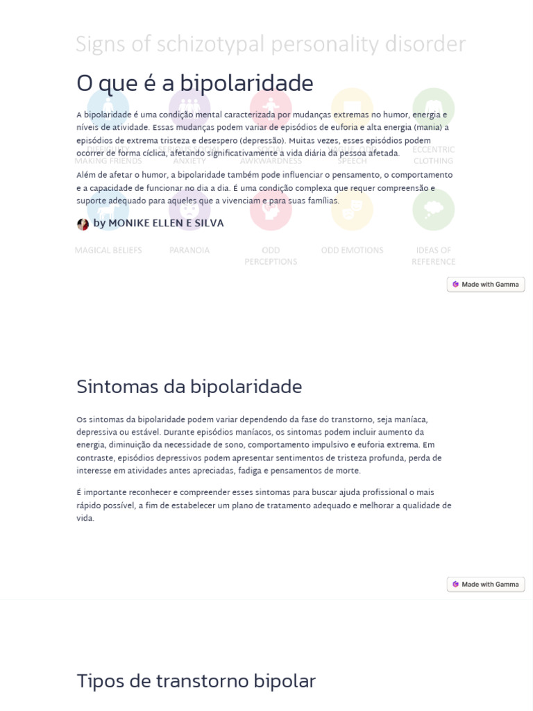 O Que e A Bipolaridade | PDF | Transtorno bipolar | Depressão