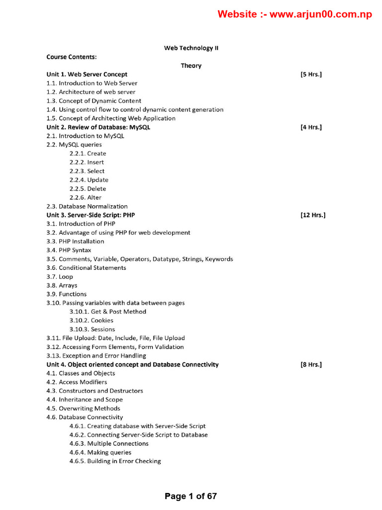 Web Technology-II Notes - Provide by Siddhartha Shrestha - (WWW ...