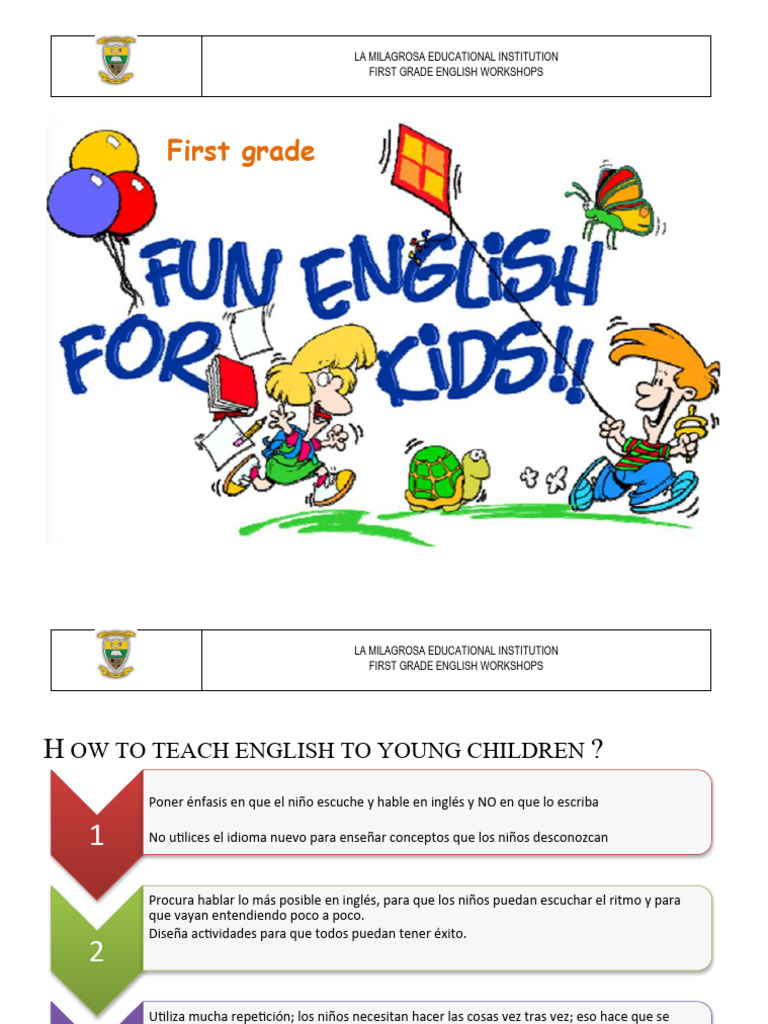 First Grade English Teaching Strategies | PDF | English Language ...