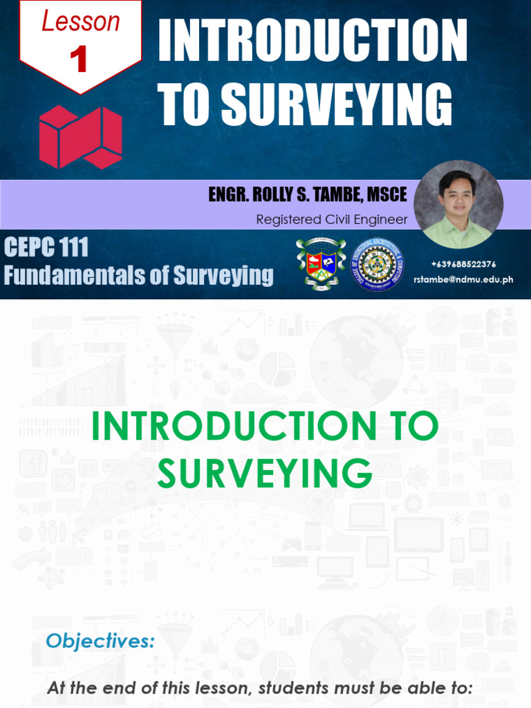 CEPC 111 Lesson 1 SUmmer | PDF | Surveying | Science