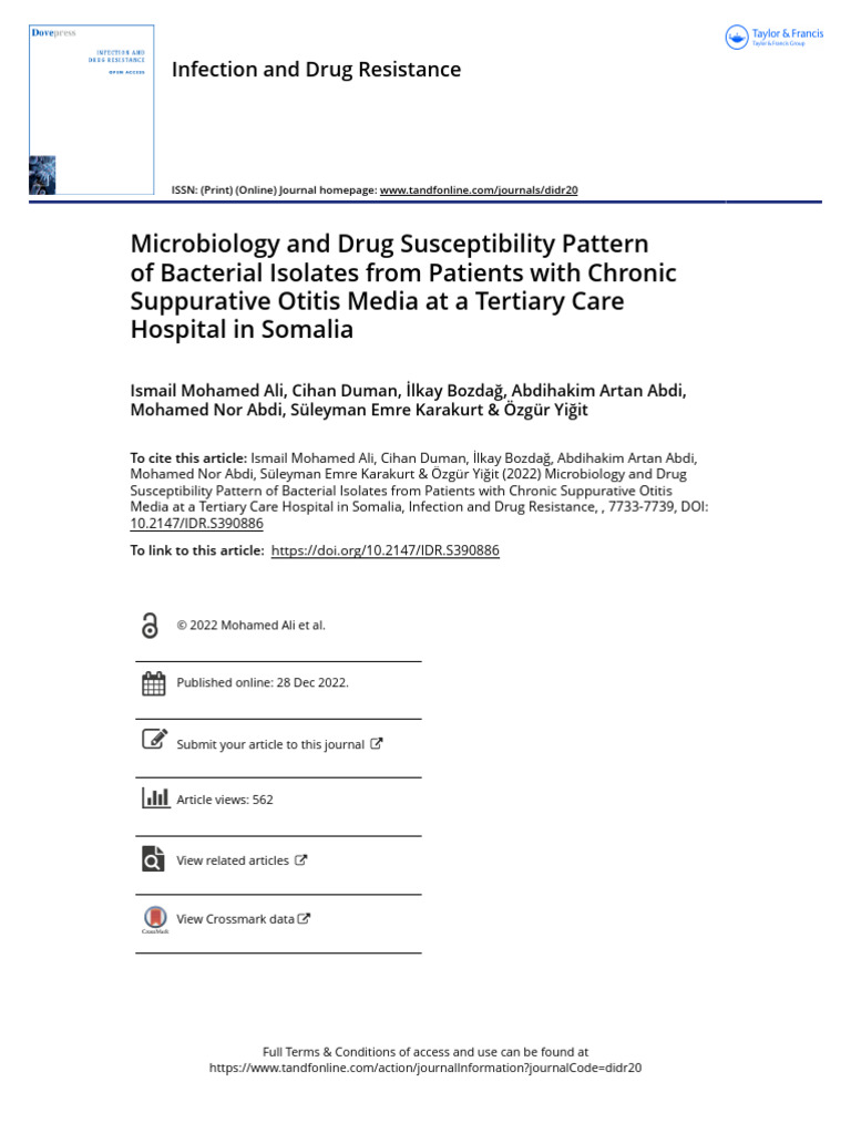 Microbiology and Drug Susceptibility Pattern of Bacterial Isolates From ...